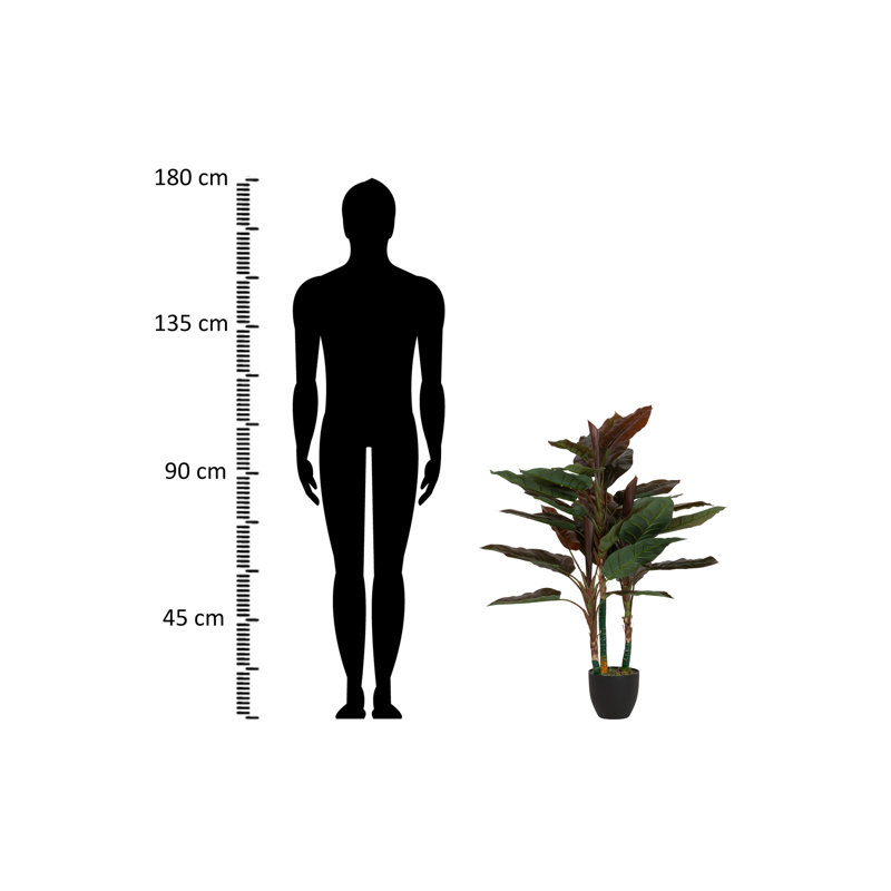 110cm Faux Banana Leaf Plant in Pot