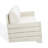 Tyrese Chrissie Wood Loveseat with Cushions