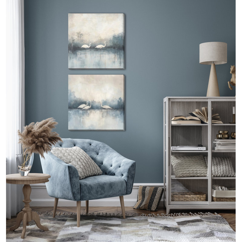 «Still Waters and Soft Wings II», art mural sur toile