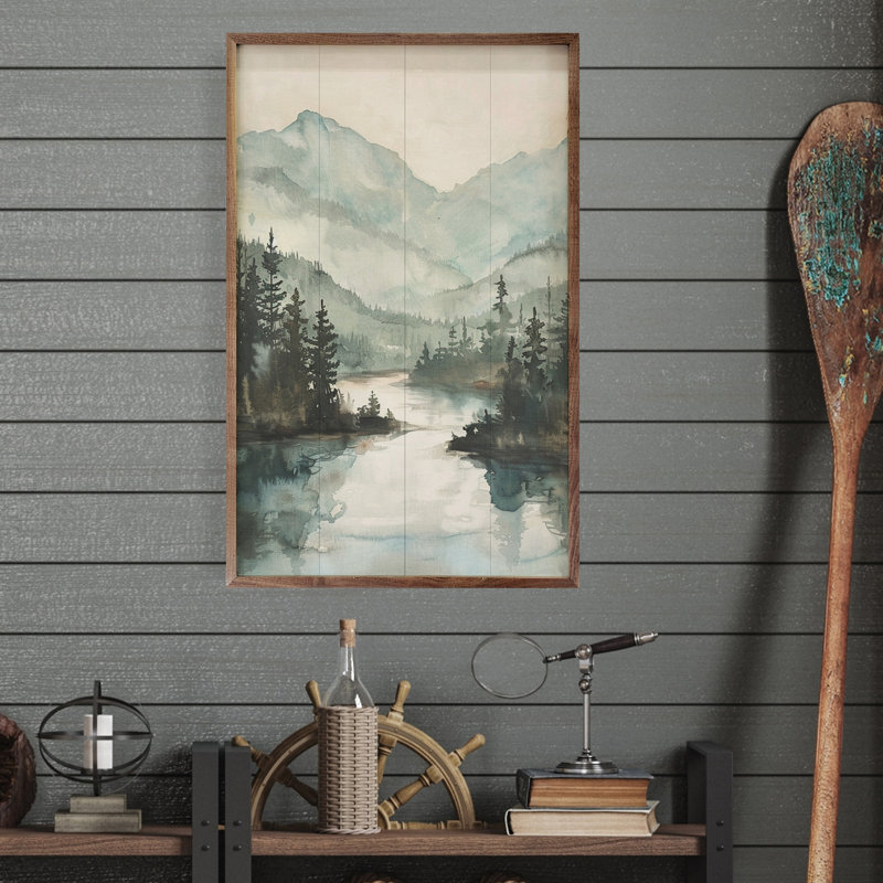Mountain River View By LSR, 8" H x 5" W