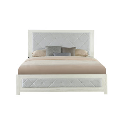 Très grand lit en lin Jehoram Beige