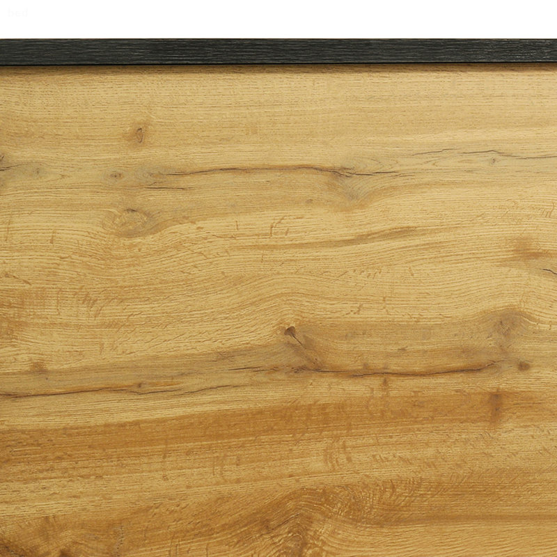 Natural Pine Panel Bed