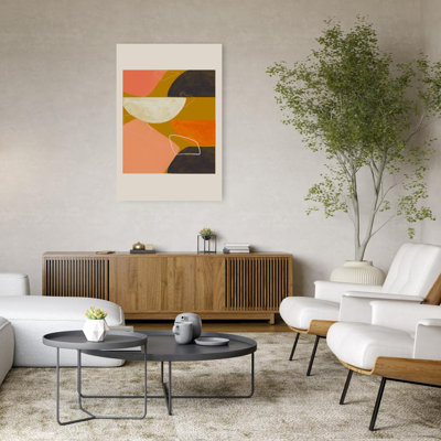 Abstrait harmonie abstraite, reproduction d'art géométrique murale contemporaine