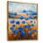 Toile avec cadre flottant or