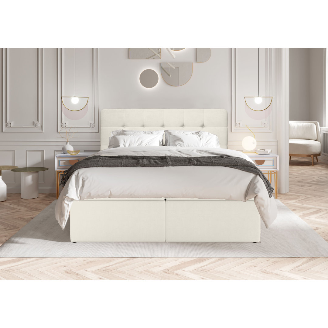 Boxspringbett Callini mit Topper und Bettkasten