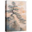Œuvre de paysage de pin japonais, photos de salon, impression sur toile encadrée-128131750-128131756