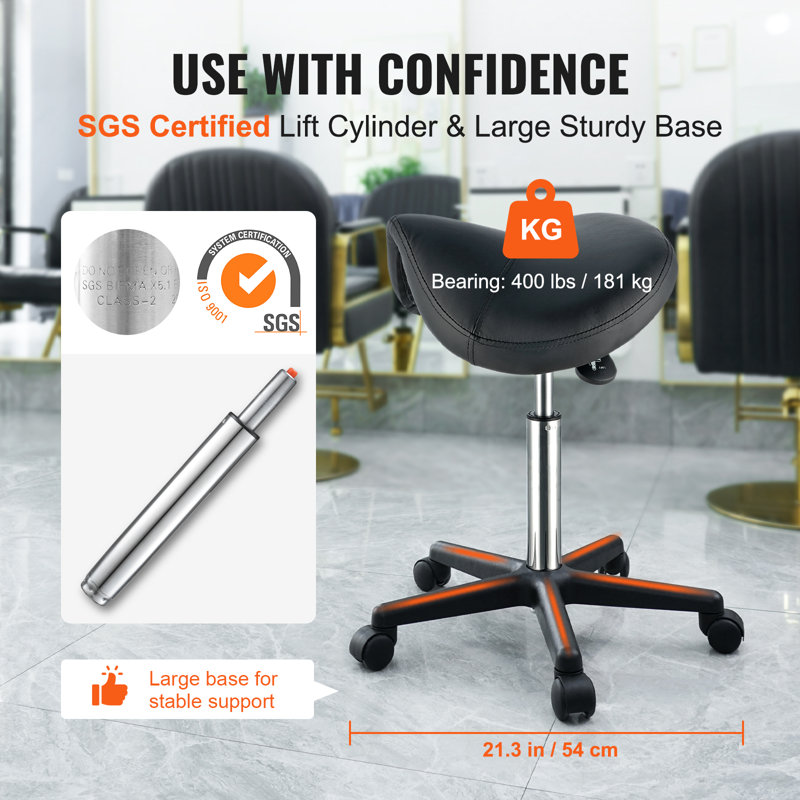 Adjustable Height Ergonomic Active Stool Wheels