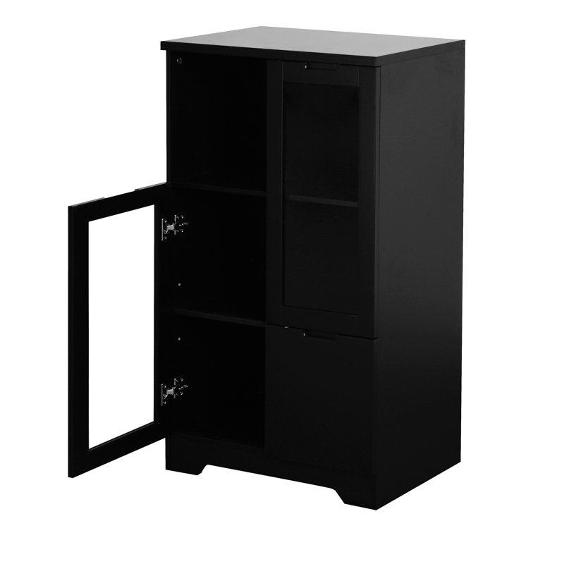 Armoire d'appoint Bellavance, Noir, noir, noir, noir