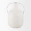 Grand vase Donzel blanc avec taches noires