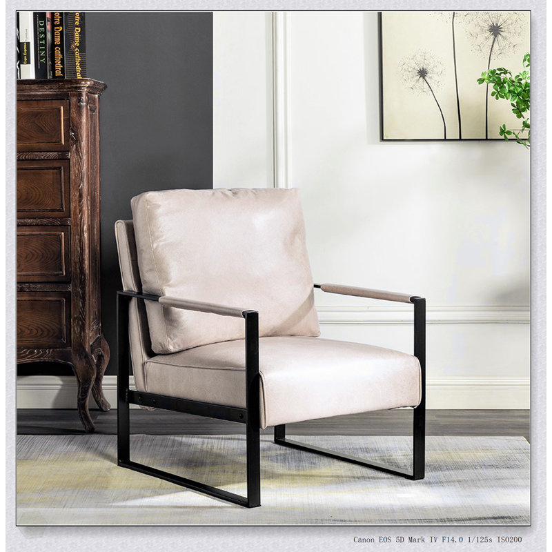 Chaise d'appoint Direct Classic Mid Century Modern, Chameau clair