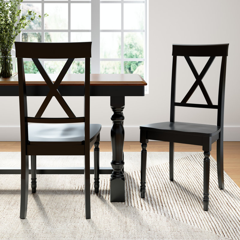 Sterling 18.9'' W Manufactured Wood Side Chair, Black