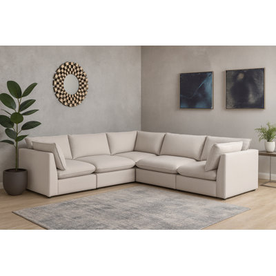 Tupman Upholstered L-Shaped Sectional Reversible