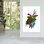 Festive Berry Branches Abstract Contemporary Landscape Nature, impression d'art mural