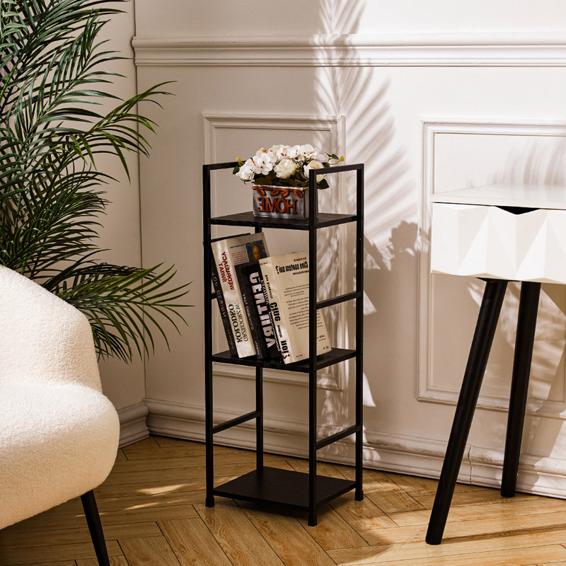 80.5cm H x 29cm W Steel Bookcase, (3 Shelves) 80.5cm. H x 29cm. W x 23.5cm. D