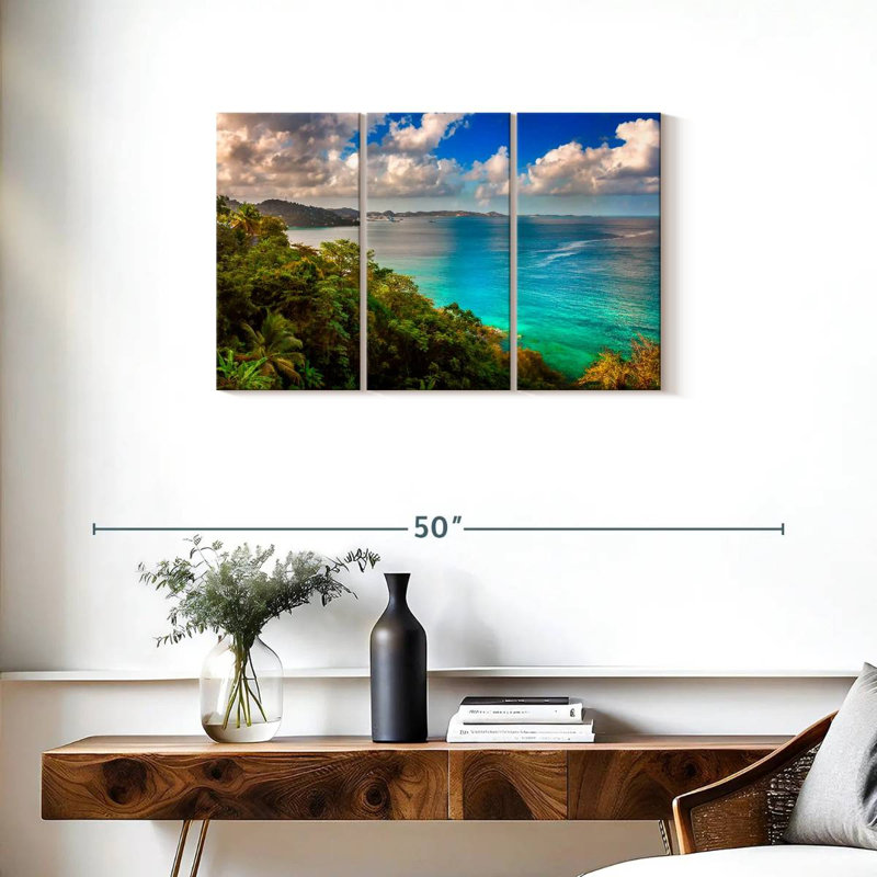 Gillard Grenada Island Bay, H 20 po x l 33 po