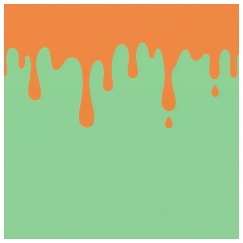 Orange Paint Drips Blankets, 60in W x 80in H
