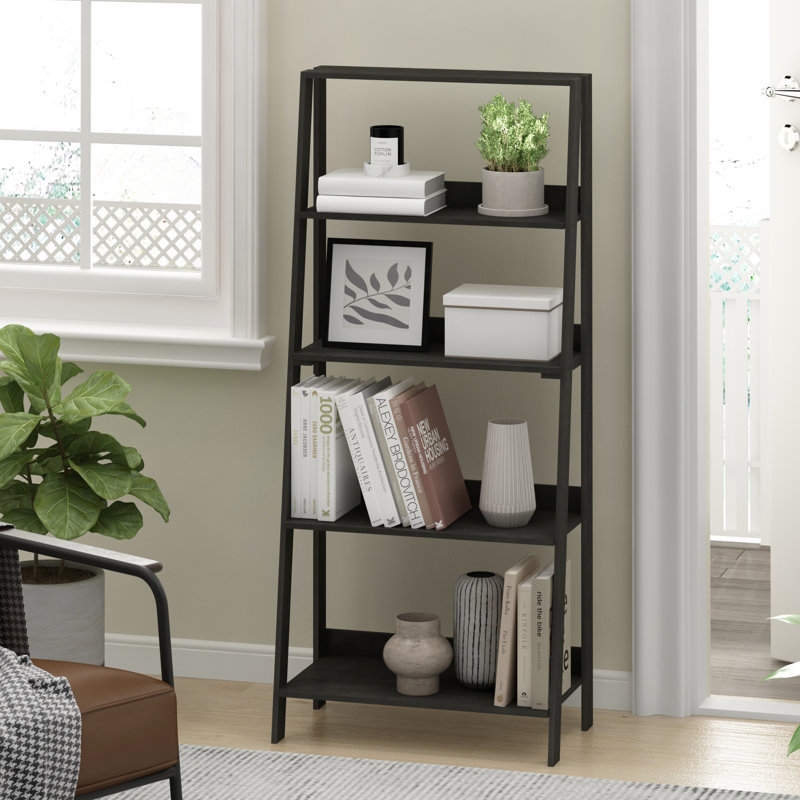 Bibliothèque échelle Casiana, Espresso, (5 tablettes) H 53,5 po x l 23,6 po x P 13 po