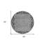Tapis intérieur lavable rond 8 po