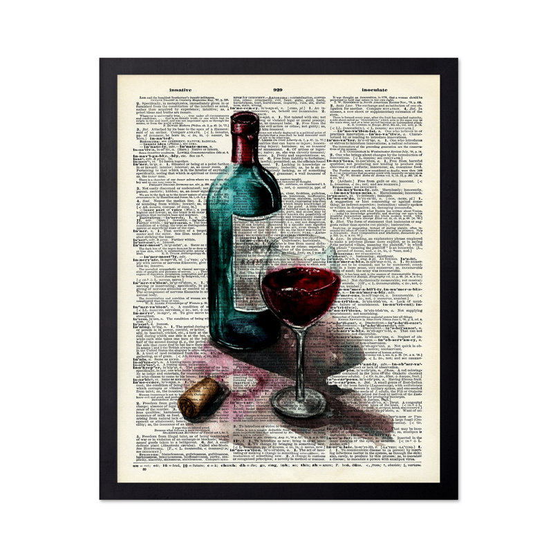 Vin, Black Framed, Poster, 12"H x 16"W