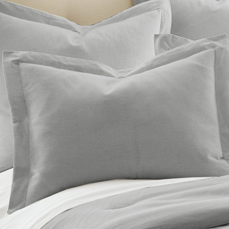 Washed Linen Lt. Grey Full/Queen Duvet Cover
