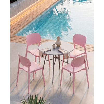 Stackable Outdoor Patio Dining Side Chair