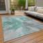 Tapis sarcelle intérieur / extérieur lavable à la machine Claudian ACN1632-104235999