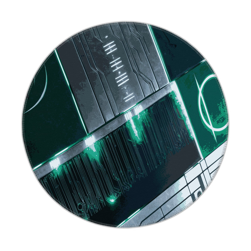 Solar Echo Indoor And Outdoor Area Rug, Round 5'