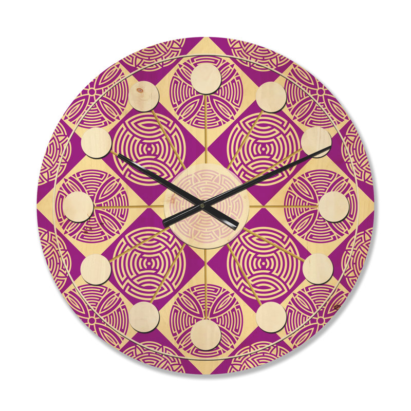 Solid Wood Wall Clock, Medium