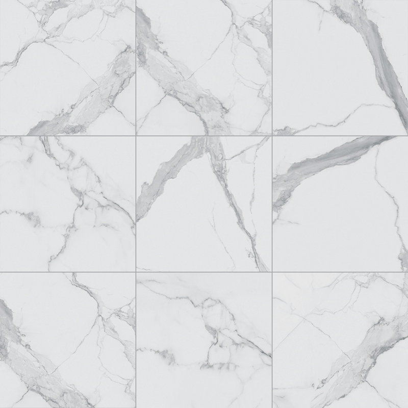 Marbre toscan mat 12 x 12 Statuario, Statuario
