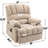 High Back Large Size Chenille Power Lift Recliner Chair with 8-Point Vibration Massage and Lumbar Heating-1965246086