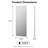 47.05-inch full-length mirror with an aluminum alloy frame; can be hung over a door or mounted on a wall—ideal for bedrooms, living rooms, and other spaces.