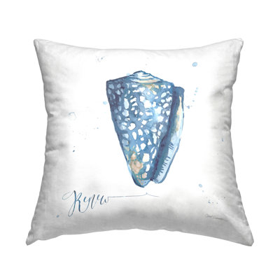 Design de coussin décoratif Shell avec Renew Expression par Carol Robinson