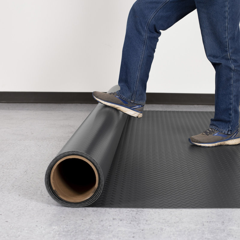 Rouleau de plancher de garage Diamond, Gris ardoise, L 288 po x l 120 po
