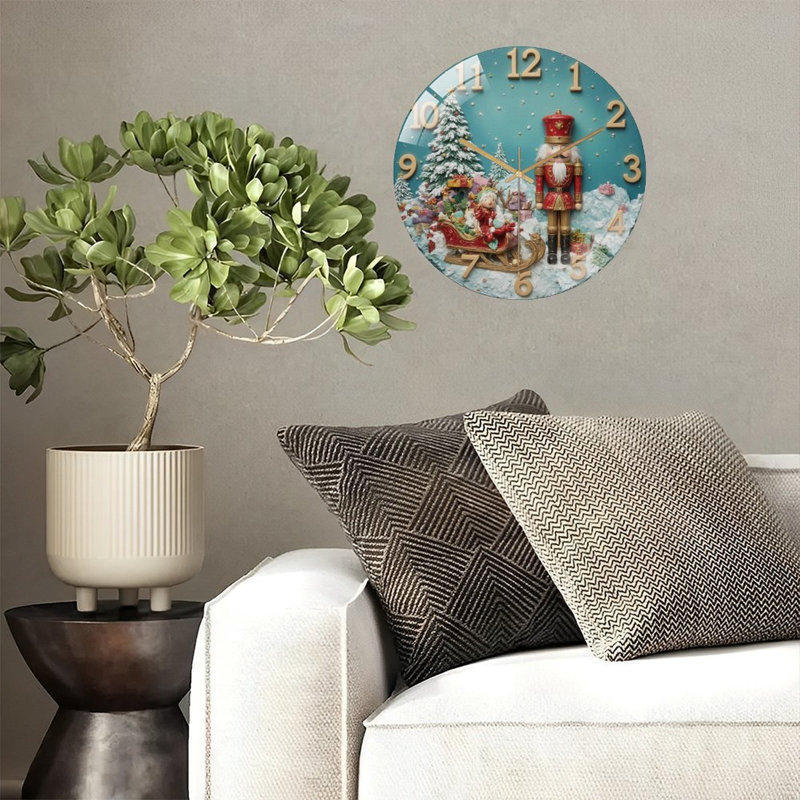 Horloge murale de Noël 12 po