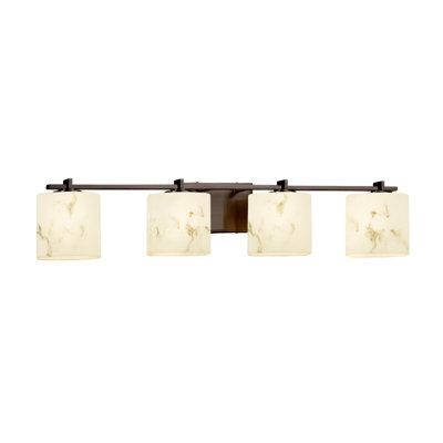 Abat-jour ovale meuble-lavabo 4 lumières Donatelli