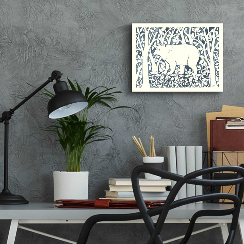«Forest Life VII» par Miranda Thomas, art mural en verre acrylique, H 12 po x l 16 po x P 0,13 po