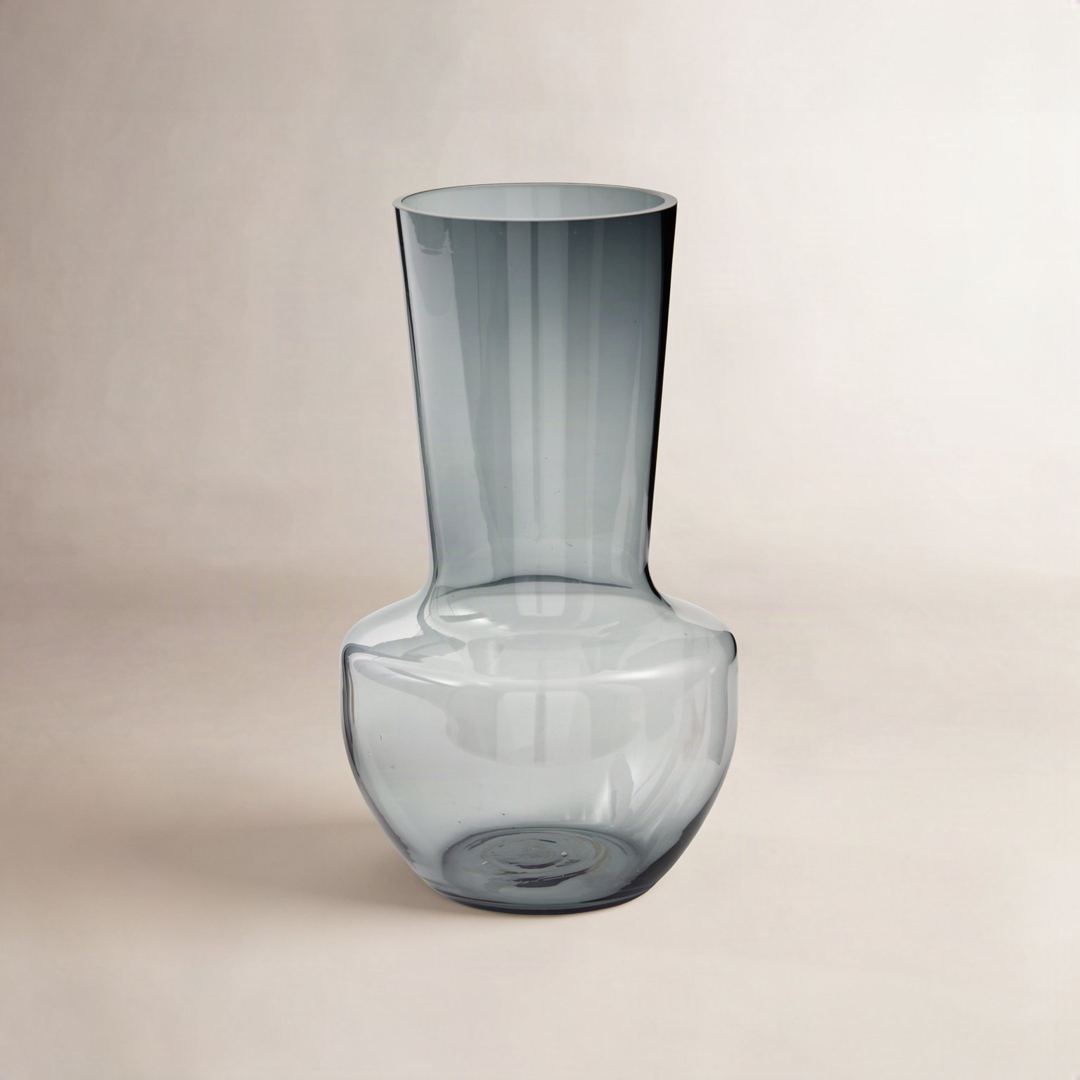 Talum Handmade Glass Table Vase, 12.25" H x 7.25" W x 7.25" D