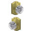 Alexandria Hall-Closet and Bed-Bath Glass Knob with Camelot Trim-27776934