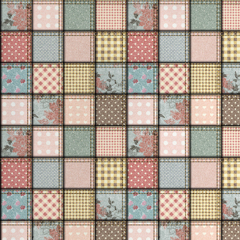 Tissu de flore shabby, H 36 po x l 58 po x P 1 po