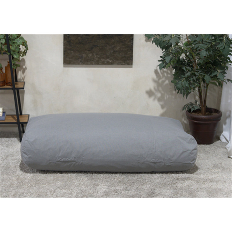 Kasper Water Resistant 6'X3' Lounger Bean Bag, Charcoal