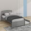 Lit plateforme simple en bois avec lit gigogne-936790343