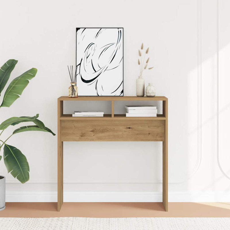 Goar Console Table Engineered Wood Accent Couch End Side Table, 78 cm, Old Wood