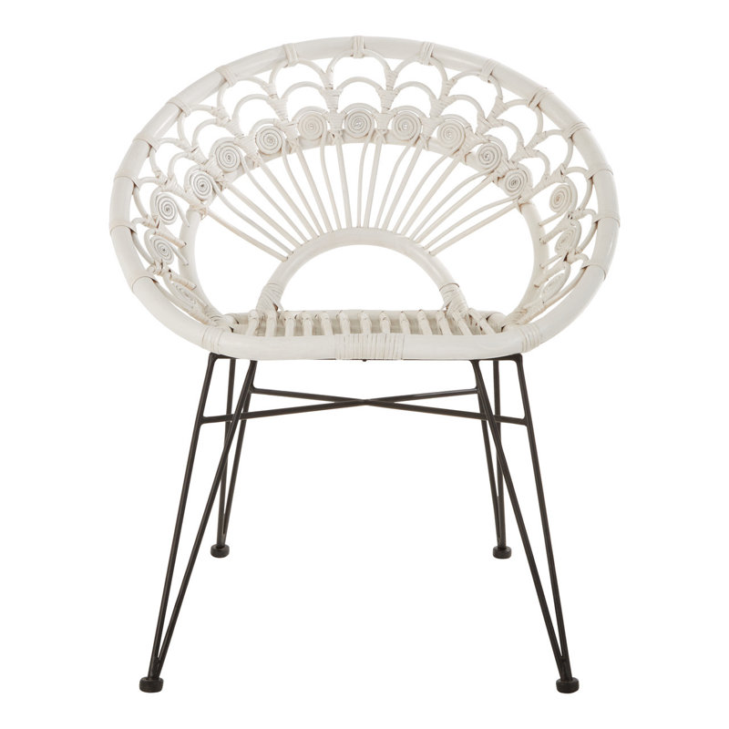 Massillon 43cm H Windsor Back Side Chair, White