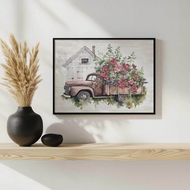Reproduction d'art Posie, 32 W x 24 H, Gold, Framed Print