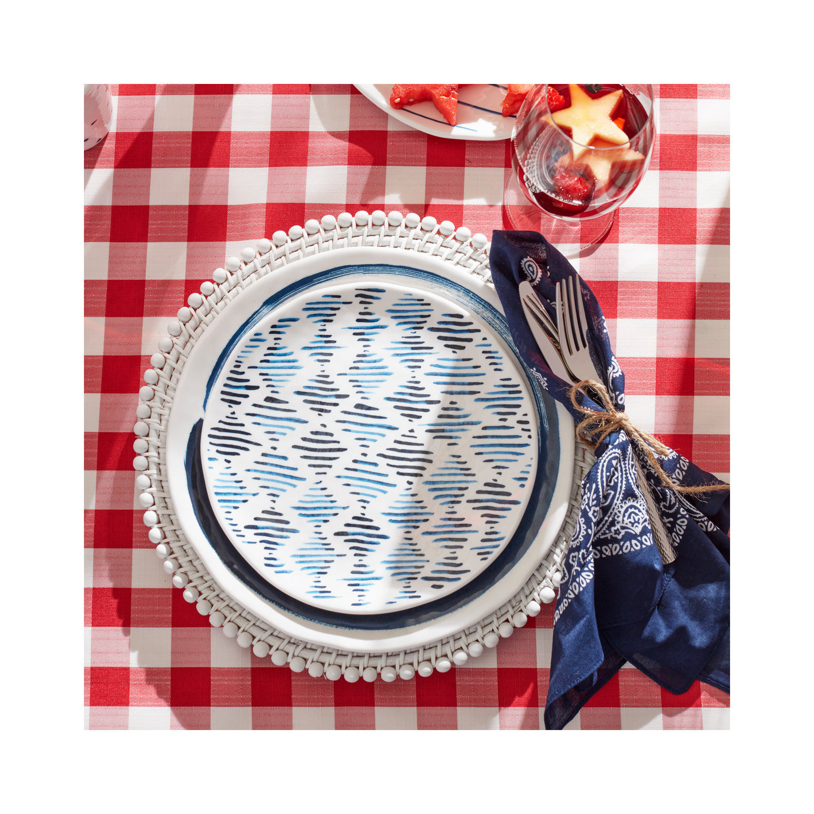 Blue Bay Melamine Assorted Accent Plates, Set Of 4