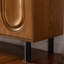 Armoire de cuisine en bois avec 4 portes, buffet sans poignée pour la salle à manger et la chambre à coucher, cloisons réglables, buffet de salon à pieds solides, design, assemblage facile