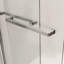Cabine de douche coulissante demi-cadre l 48 po x H 76 po, 5/16 po (8 mm), argent brossé-123210050