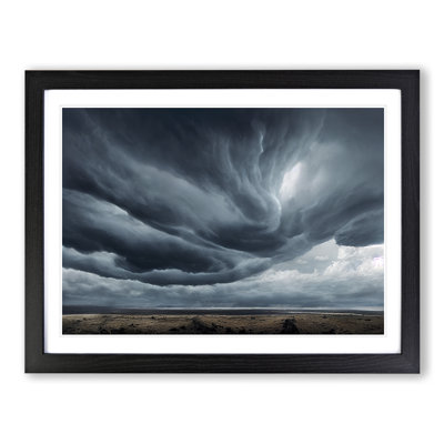 Moody Storm Clouds - Framed Print