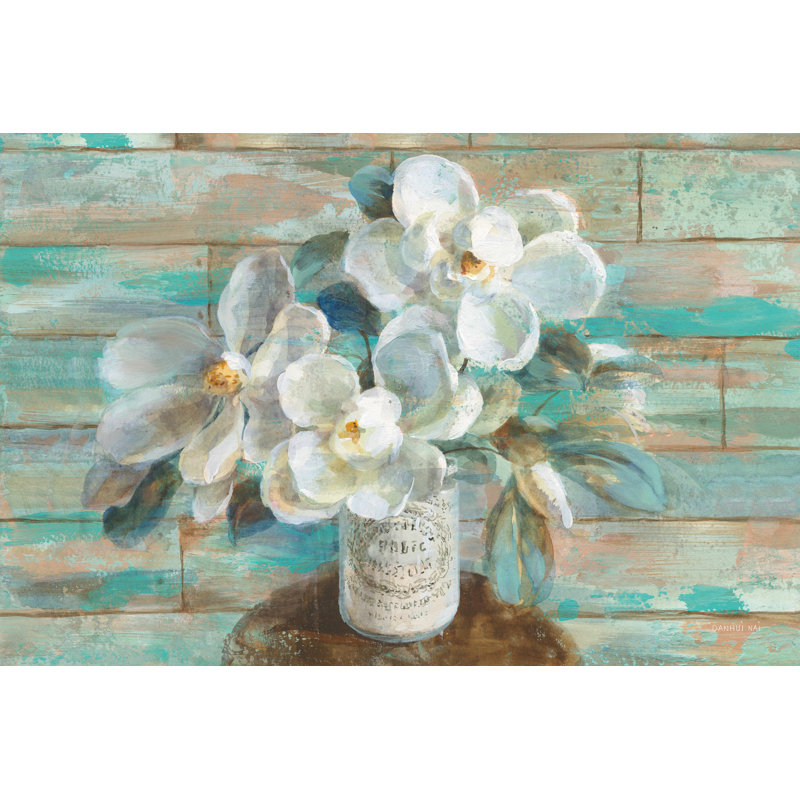 Sophias Magnolia - peinture sur toile tendue, H 8 po x l 12 po