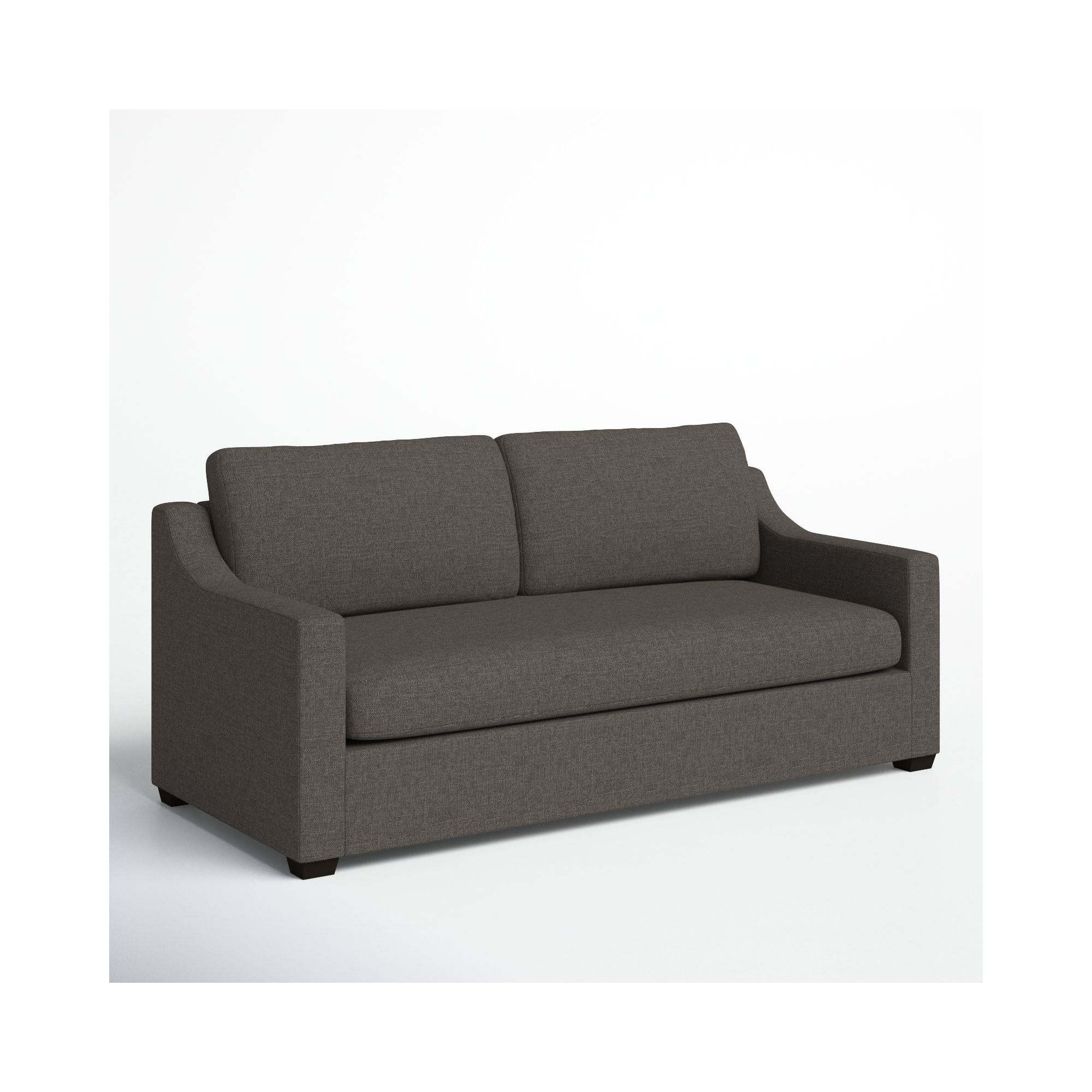 Cranbrook 88'' Upholstered Sofa, Drusky Charcoal Sustain® Basketweave